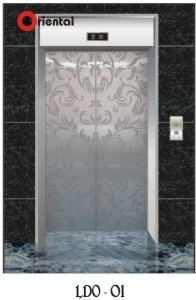 Elevator landing door