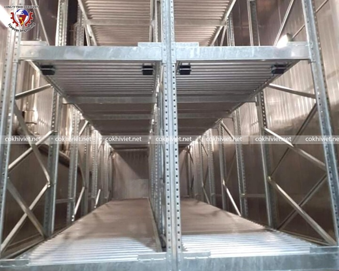 Galvanized Push back racks