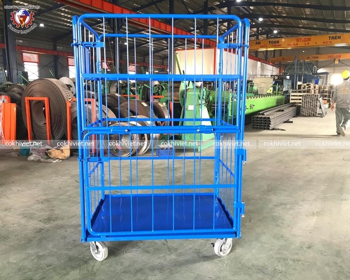 Heavy duty mesh cage trolley