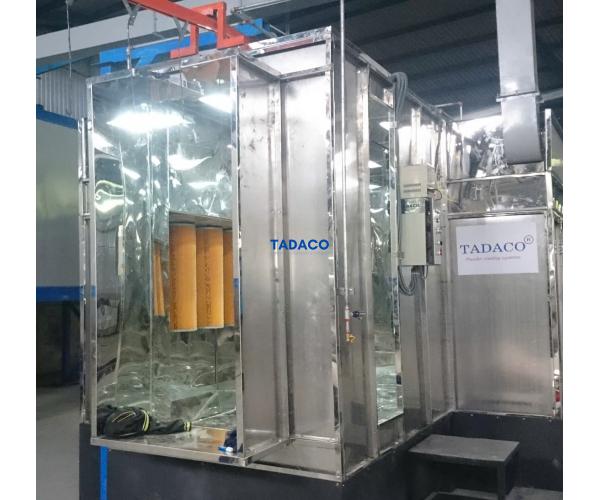 Filter recovery powder booths