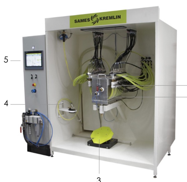Sames Feed Central fluidized hoppers