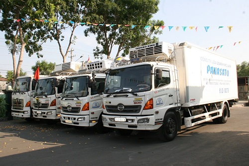 Refrigerated truck transport