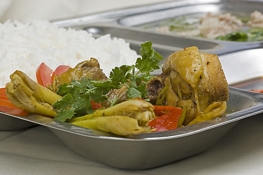 Braised chicken with lemongrass