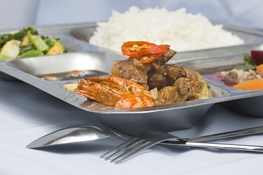 Braised shrimp with meat
