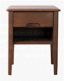 Wooden beside table