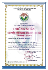 Outstanding Rural Industrial Products Certificate