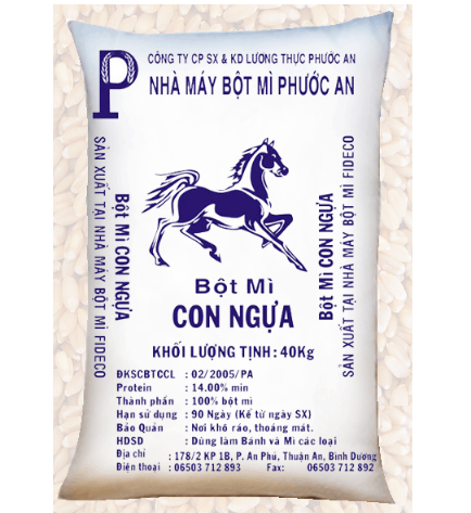 Horse branded wheat flour