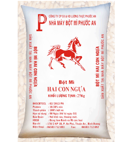 Horse branded wheat flour