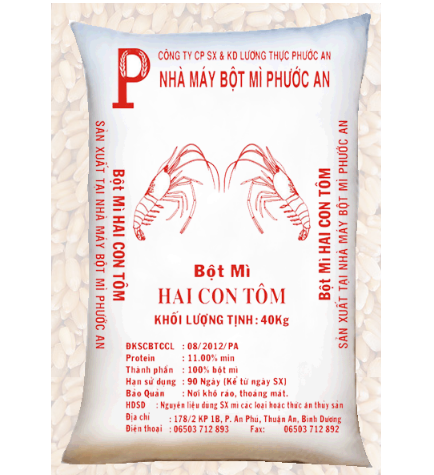 Shrimp branded wheat flour