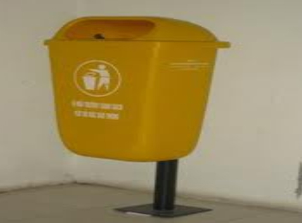 Composite trash can