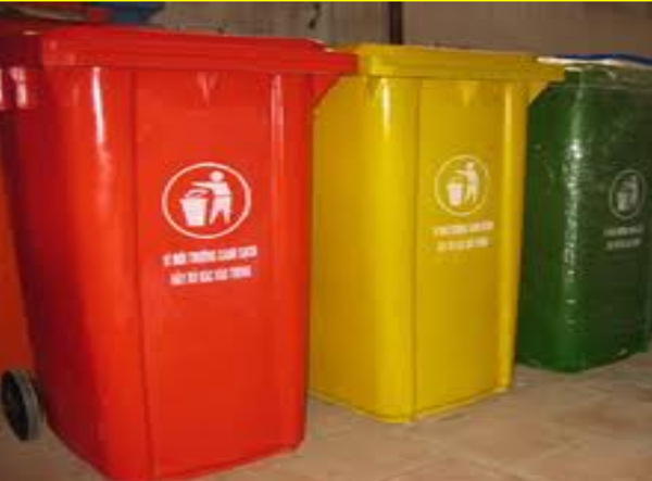 Composite trash can