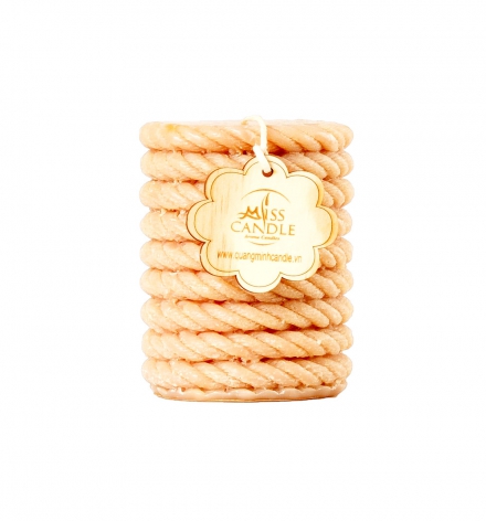 Pillar with rope decor candle