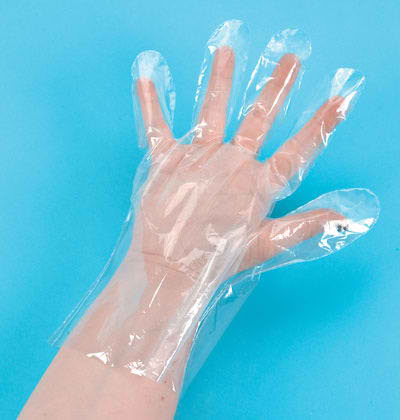 Plastic gloves