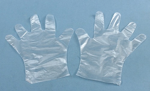 Plastic gloves