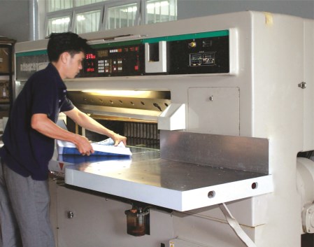 Programmable cutting machine