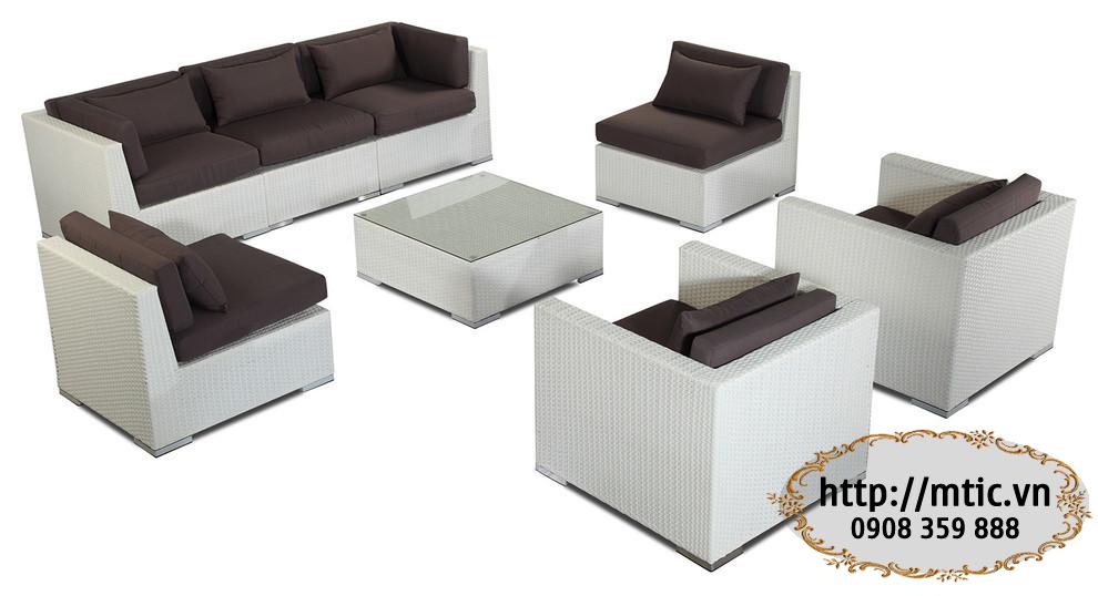 Poly rattan furniture