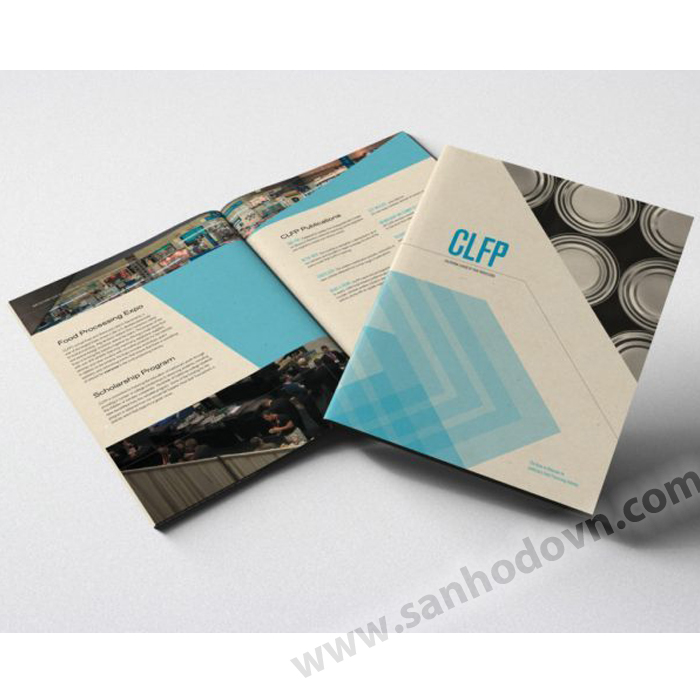 Folded brochure printing