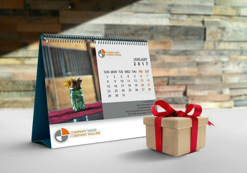 Desk calendar printing