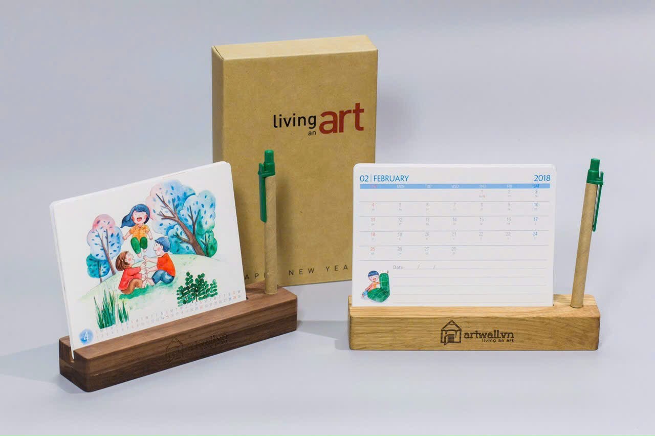 Desk calendar printing
