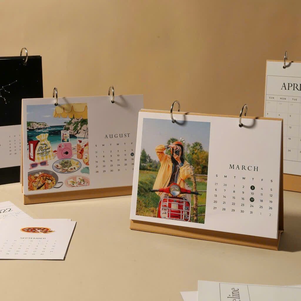 Desk calendar printing