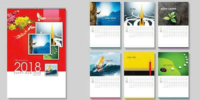 Wall calendar printing