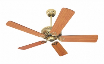 KTP ceiling fan with wood blades