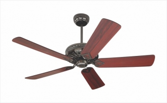 KTP ceiling fan with wood blades