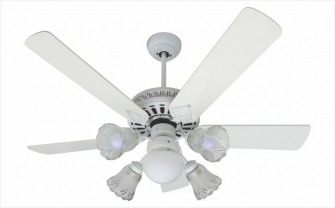KTP ceiling fan with wood blades