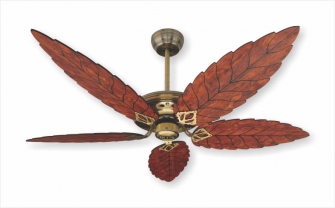KTP ceiling fan with wood blades