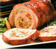 Cheese rolled pork