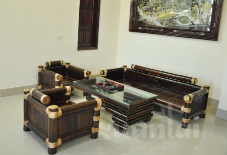 Bamboo table & chair