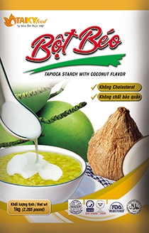 Tapioca starch with coconut flavor