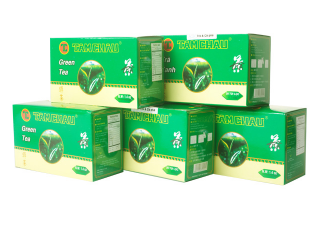 Green teabag