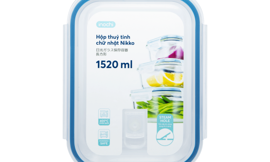 1520ml rectangular glass box
