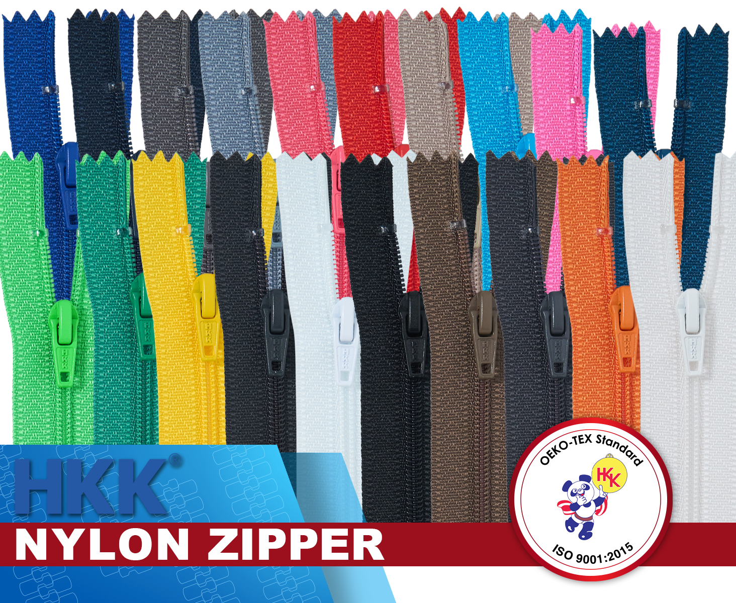 Nylon zippers