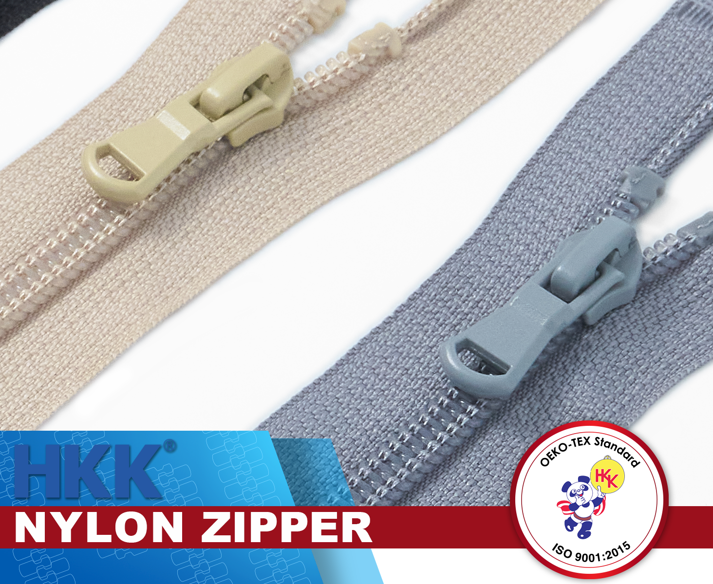 Nylon zippers