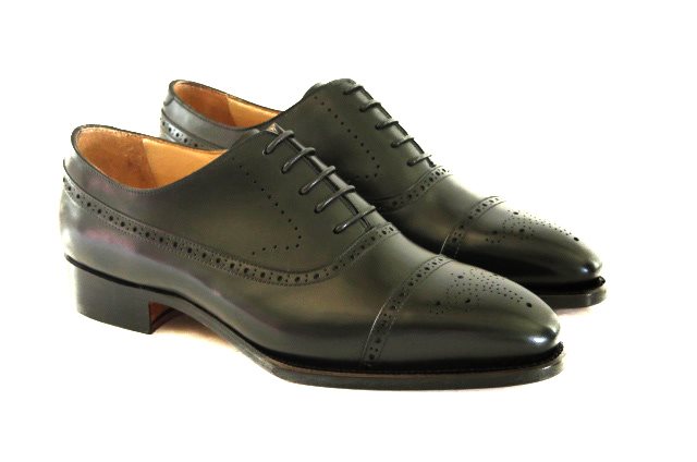 FSW008 - Black Half Brogue Balmoral Oxford