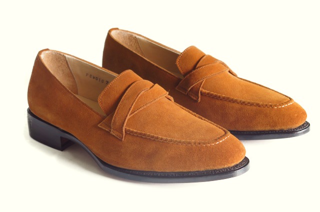 FSW018 - Cross Strap Penny Loafer Tabaco