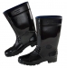 Man Black Plastic Boots