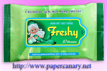 Cold wet tissue