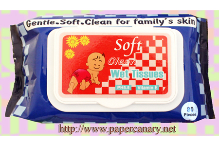 Childen wet tissue