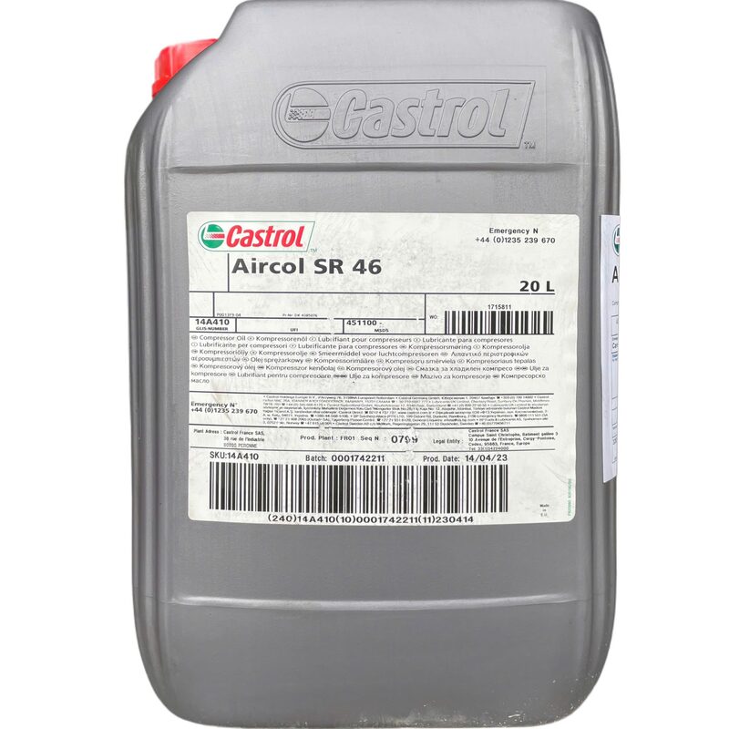 Castrol Aircol SR 46 air compressor oil