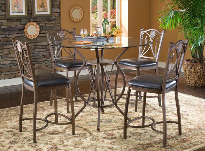 Iron table and chair