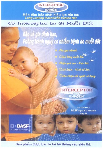Mosquito insecticide-impregnated net
