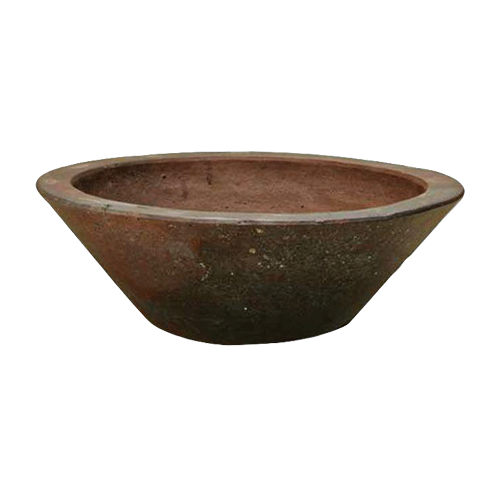 Black clay ceramic pot