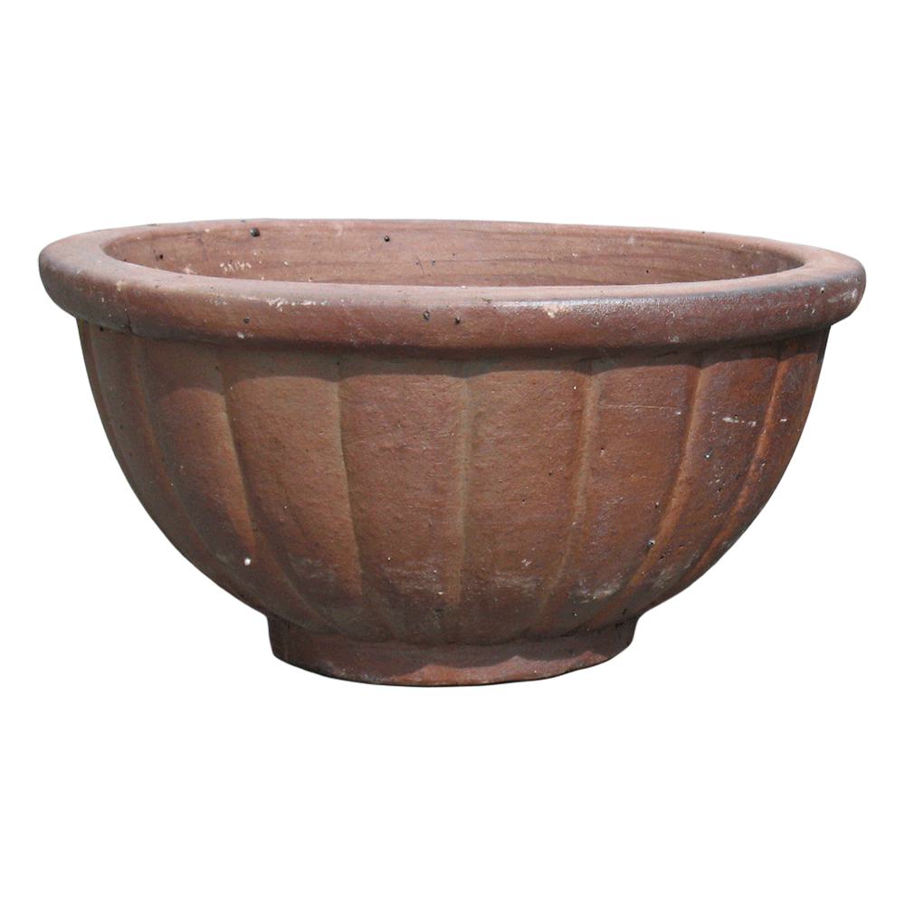 Black clay ceramic pot
