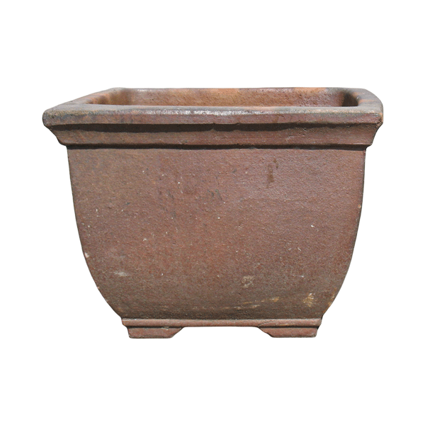 Black clay ceramic pot