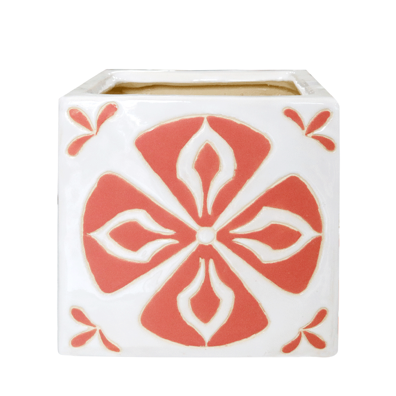 Brown clay ceramic pot