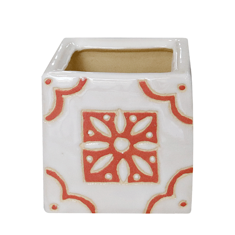 Brown clay ceramic pot