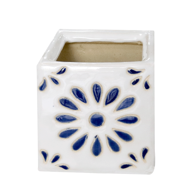 Brown clay ceramic pot